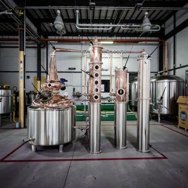 Alambique de Columna de Cobre Profesional para Destilación Comercial y Artesanal - Imagen 2